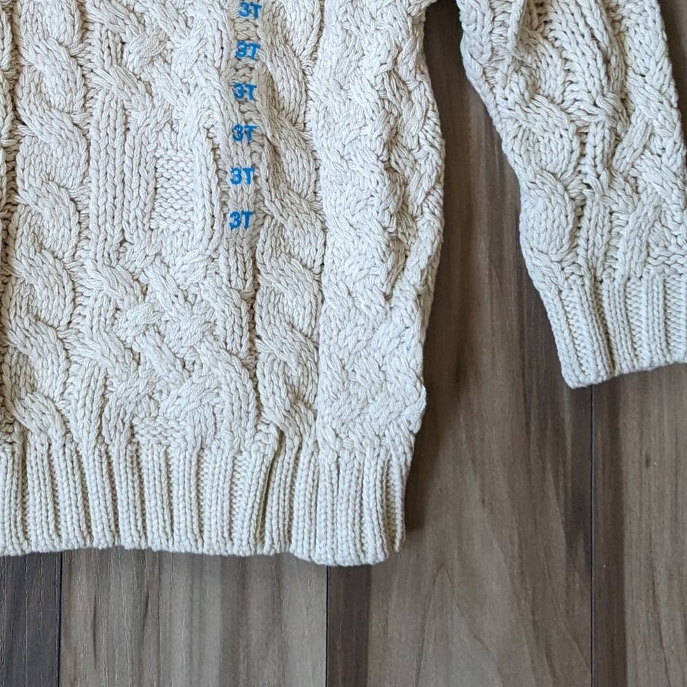 NWT The Childrens Place Toddler Boy Cable Knit Sweater Pullover Cardigan… - Picture 3 of 5